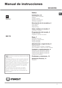 Manual de uso Indesit IDV 75 (AG) Secadora