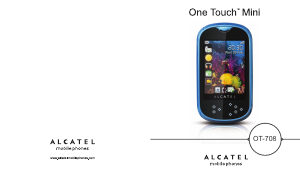 Handleiding Alcatel One Touch 708 Mino Mobiele telefoon