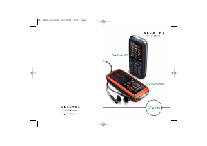 Bruksanvisning Alcatel One Touch I650 Sport Mobiltelefon