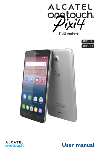 Bruksanvisning Alcatel One Touch 8050D Pixi 4 Mobiltelefon