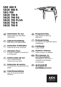 Handleiding AEG SB2E 700 RS Klopboormachine