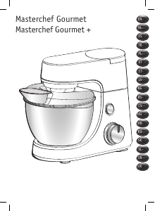 Rokasgrāmata Tefal QB515D38 Masterchef Gourmet Stacionārs mikseris