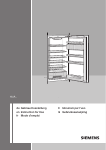 Manuale Siemens KF18RA50 Frigorifero