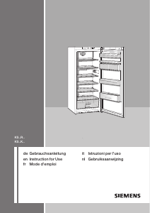 Handleiding Siemens KS38RN95 Koelkast