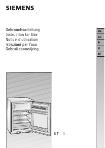 Handleiding Siemens KT14L120 Koelkast