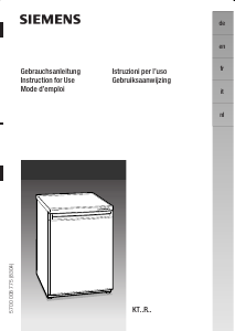 Handleiding Siemens KT18RP20 Koelkast