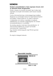 Használati útmutató Siemens HB84K750 Kemence