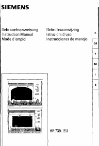 Manual de uso Siemens HF73920 Microondas