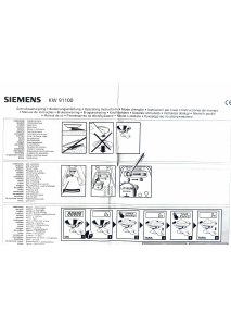 Käyttöohje Siemens KW91100 Keittiövaaka