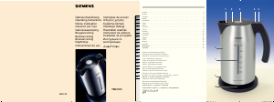 Manual de uso Siemens TW911P2 Hervidor