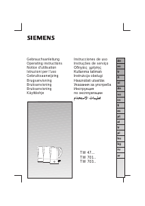 Brugsanvisning Siemens TW70103 Elkedel