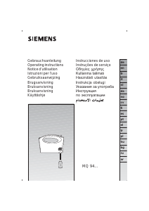 Instrukcja Siemens MQ94000 Mikser ręczny