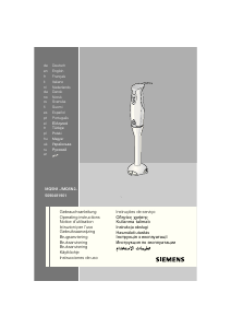 Instrukcja Siemens MQ5N150 Blender ręczny
