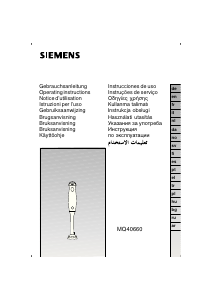 Handleiding Siemens MQ40660 Staafmixer