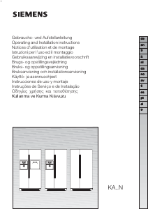 Kullanım kılavuzu Siemens KA58NA40 Donduruculu buzdolabı