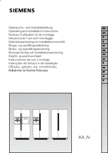Bedienungsanleitung Siemens KA60NA40 Kühl-gefrierkombination