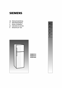 Manual Siemens KD29VX10 Frigorífico combinado