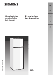 Manual Siemens KD30NX00 Fridge-Freezer