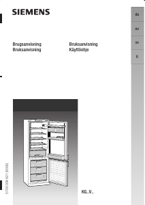 Brugsanvisning Siemens KG26V421IE Køle-fryseskab