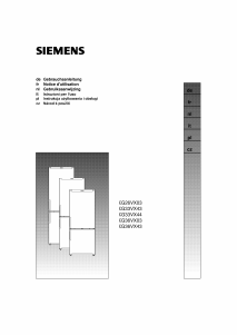 Manuale Siemens KG33VX44 Frigorifero-congelatore