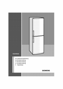 Brugsanvisning Siemens KG34NX03 Køle-fryseskab