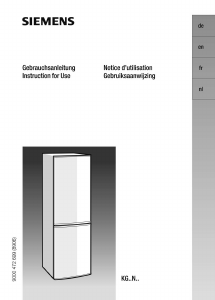 Manual Siemens KG36NA93 Fridge-Freezer