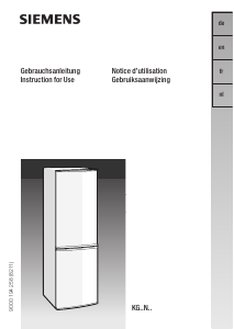 Manual Siemens KG39NA90 Fridge-Freezer