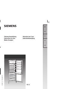 Manual Siemens KI34VV00 Fridge-Freezer