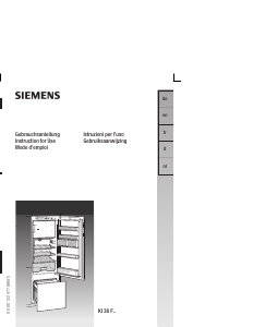 Manuale Siemens KI38FA40 Frigorifero-congelatore