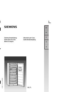 Handleiding Siemens GS26P420 Vriezer