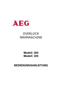 Bedienungsanleitung AEG 320 Nähmaschine