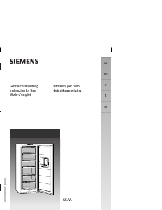 Handleiding Siemens GS34V440 Vriezer