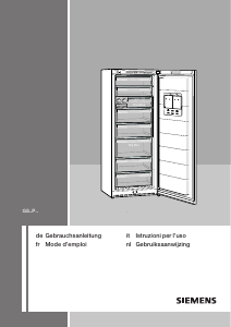 Handleiding Siemens GS36PA31 Vriezer