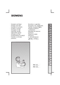 Εγχειρίδιο Siemens MK52000 Επεξεργαστής τροφίμων