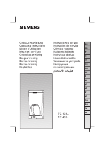 Kullanım kılavuzu Siemens TC40410 Kahve makinesi