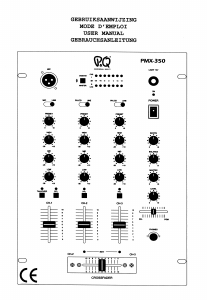 Manual P&Q PMX-350 Mixing Console