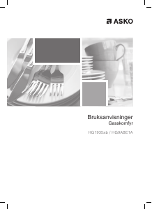 Bruksanvisning Asko HG1935AB Kokeplate