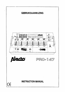 Handleiding Alecto PRO-147 Mengpaneel