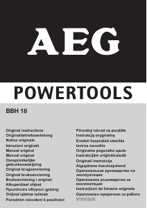 Manual AEG BBH 18 Ciocan rotopercutor