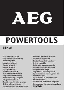 Manuale AEG BBH 24 Martello perforatore