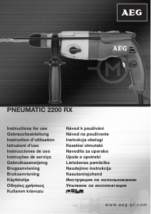 Használati útmutató AEG PN 2200 RX Fúrókalapács