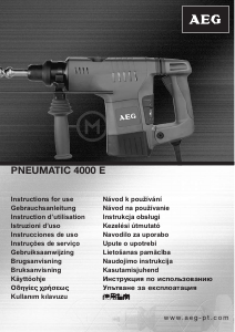 Manual de uso AEG PN 4000 E Martillo perforador