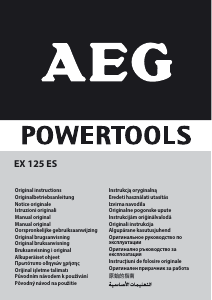 Manual AEG EX 125 ES Lixadeira excêntrica