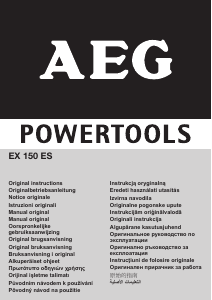 Manual AEG EX 150 ES Şlefuitor cu excentric