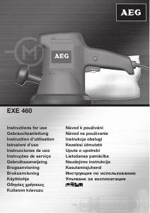 Návod AEG EXE 460 Excentrická brúska