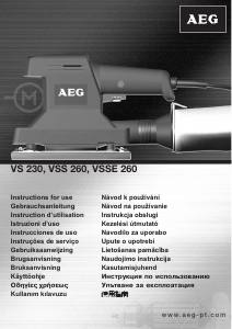 Manual AEG VSE 230 Lixadeira vibratória