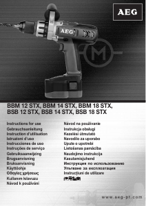 Handleiding AEG BBM 14 STX Schroef-boormachine