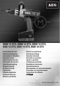 Руководство AEG BBM 18 STX Дрель-шуруповерт