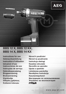 Priročnik AEG BBS 12 KX Vrtalni aparat