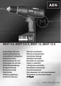 Brugsanvisning AEG BEST 9.6 X Bore-skruemaskine